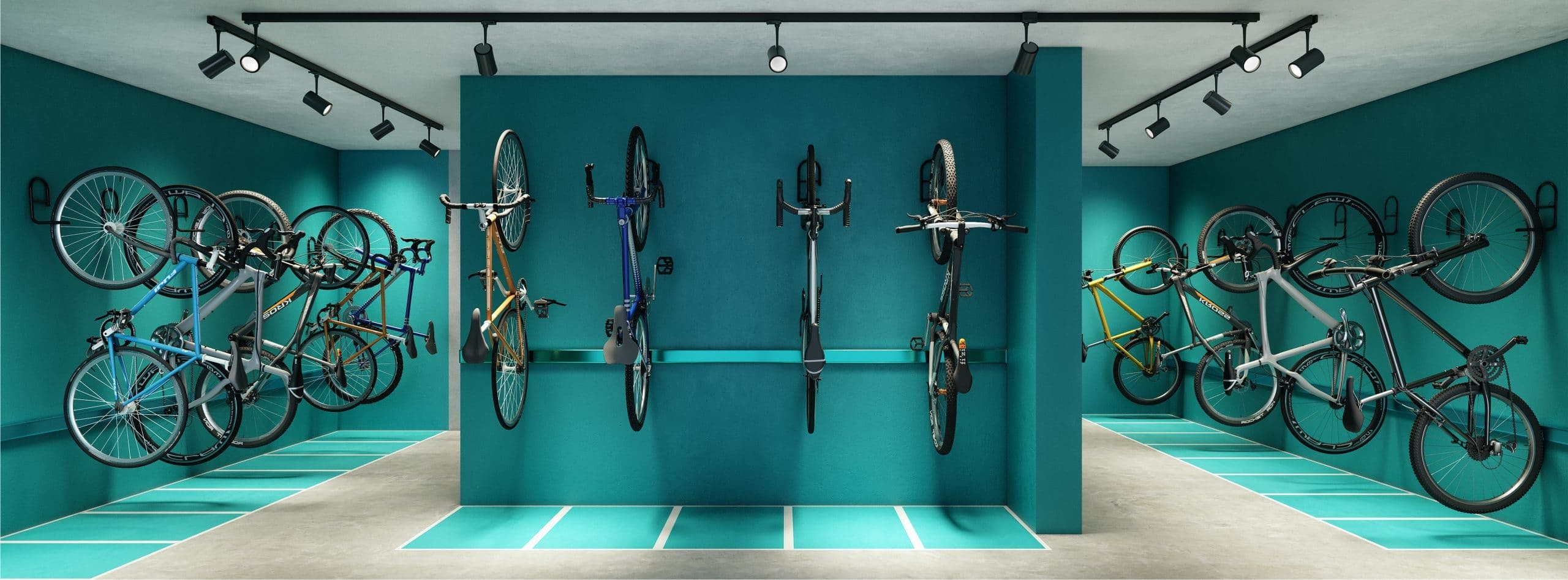 Imagem 3D do Bicicletário