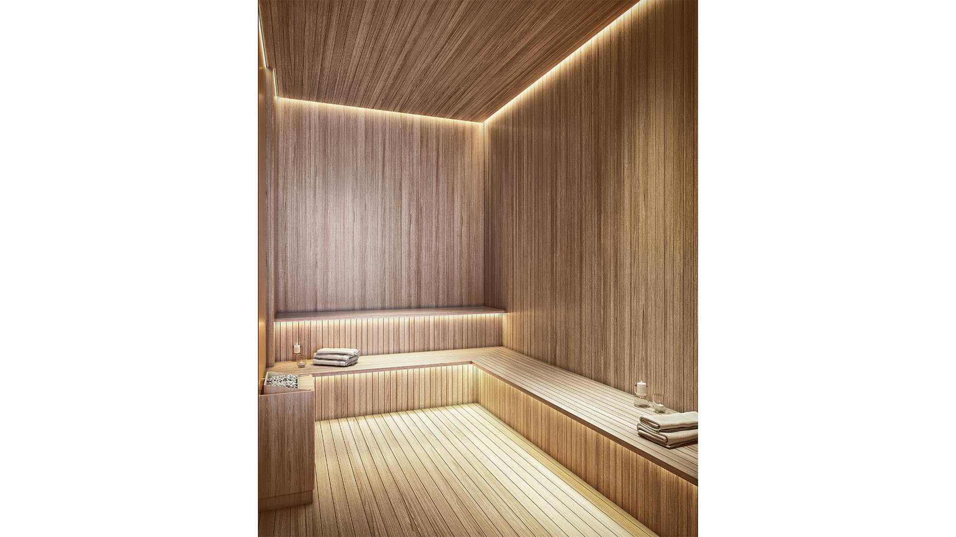 Imagem 3D da Sauna da torre ML Selection